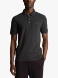 Lyle & Scott Tonal Logo Short Sleeve Polo Shirt, W635 Gunmetal