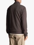 Lyle & Scott Tonal Eagle Quarter Zip Jumper, Gunmetal