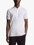 Lyle & Scott Tonal Logo Short Sleeve Polo Shirt, 626 White
