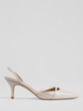 L.K.Bennett Madely Leather Pointed Courts, Pearl