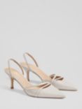 L.K.Bennett Madely Leather Pointed Courts, Pearl