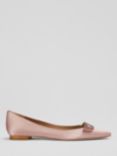 L.K.Bennett Amore Crystal Heart Detail Satin Pumps, Blush