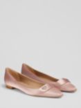 L.K.Bennett Amore Crystal Heart Detail Satin Pumps, Blush