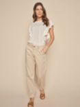 MOS MOSH Naomi Embroidered Mid Waist Trousers