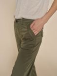 MOS MOSH Naomi Embroidered Mid Waist Trousers, Dusty Olive