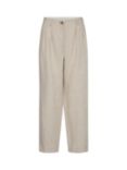 MOS MOSH Adlana Chic Linen Trousers, Cement