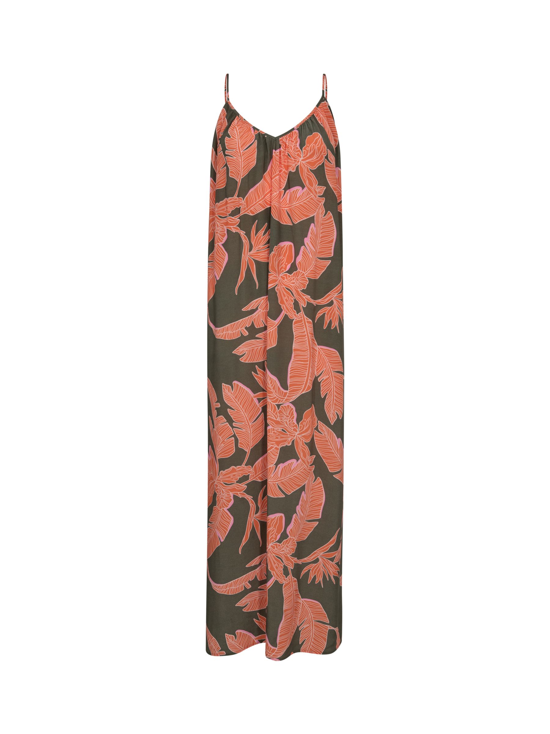 MOS MOSH Alohi Grace Leaf Print Maxi Dress, Dusty Olive/Multi, XS