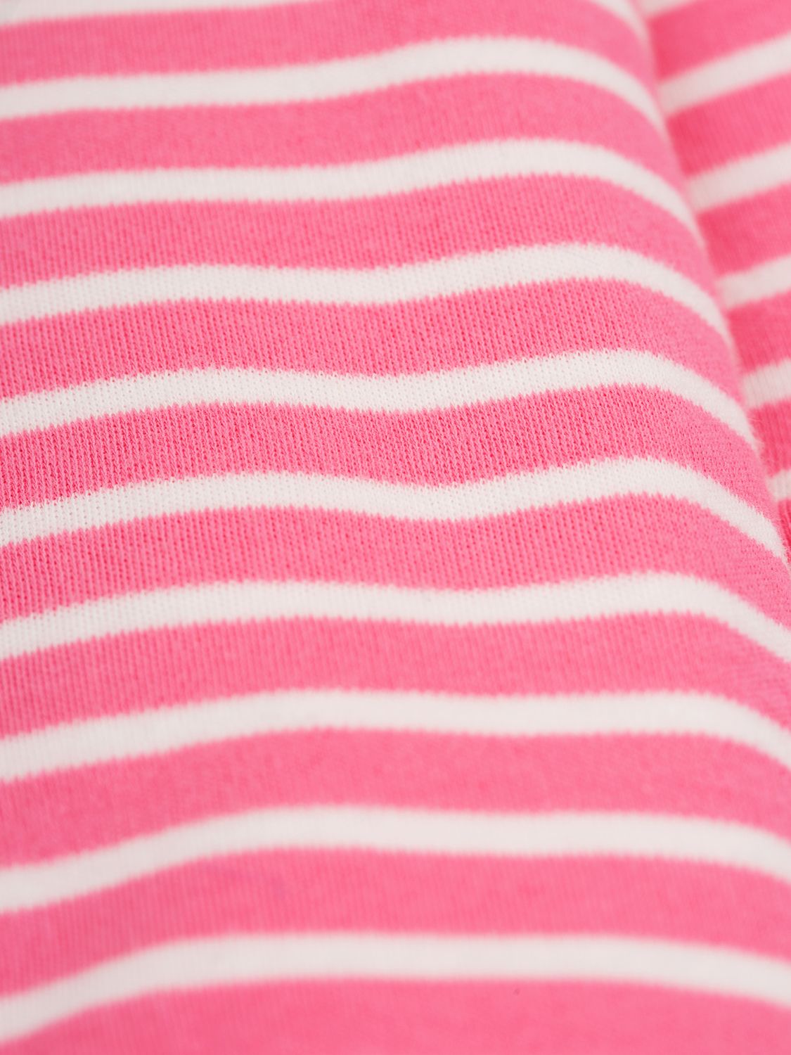 Frugi Baby Charlie Organic Cotton Stripe & Bunny Romper, Mid Pink/Multi, Newborn