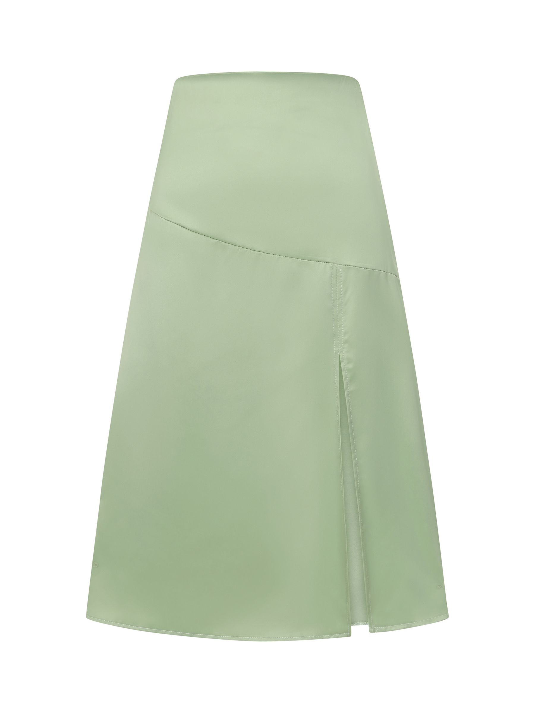 Buy HotSquash Satin Midi Skirt, Mint Online at johnlewis.com