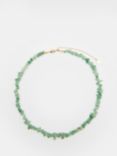 HUSH Aventurine Healing Stone Collar Necklace, Green