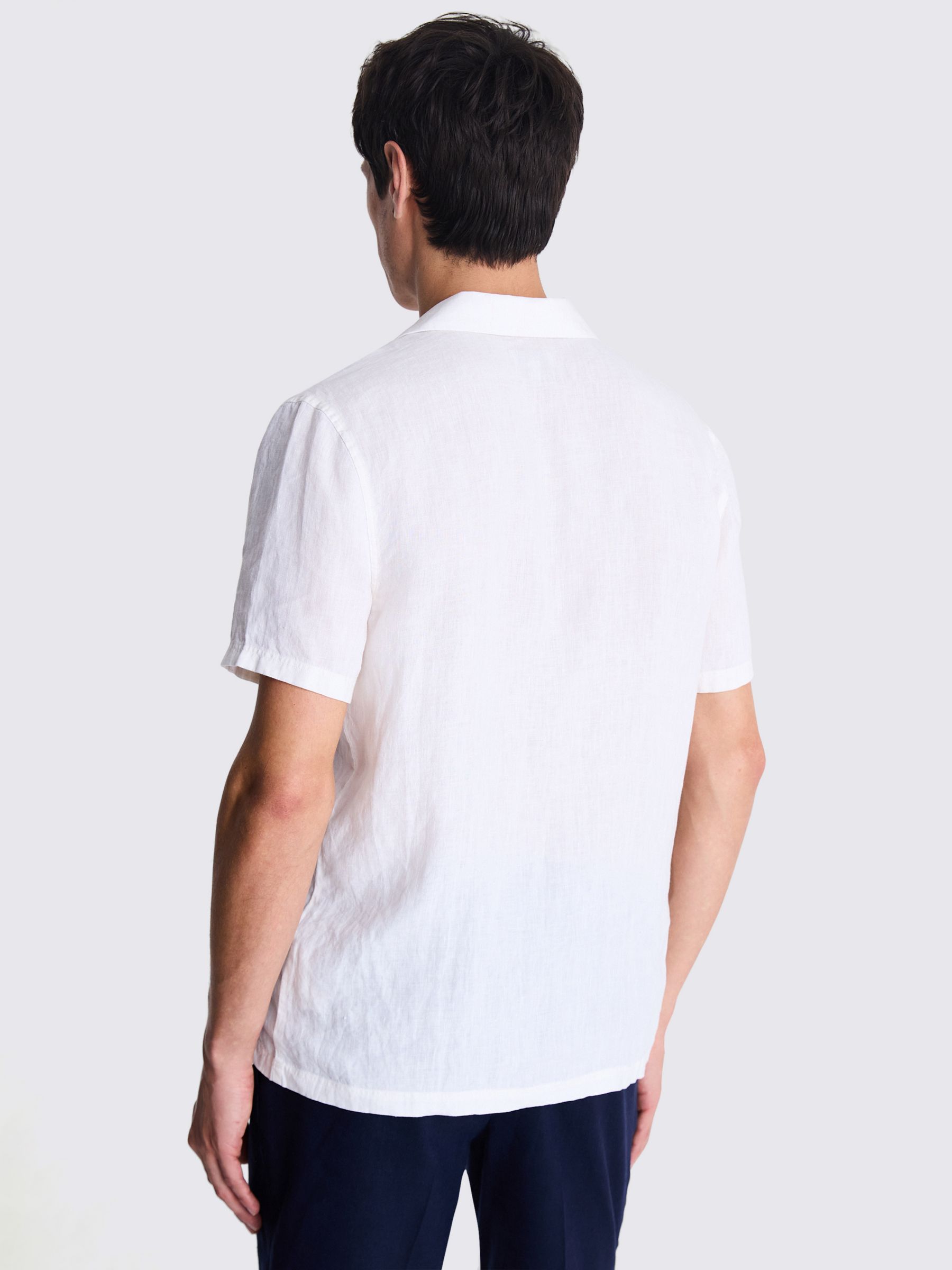 Buy Moss Linen Cutaway Collar Shirt Online at johnlewis.com