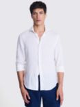 Moss Tailored Fit Linen Shirt, White