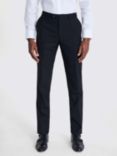 Moss x Barberis Italian Tailored Fit Half Lined Trousers, Black