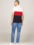 Tommy Hilfiger Colour Block Regular Polo Shirt, Dark Magma