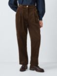 Barbour Tomorrow's Archive Julianne Cotton Corduroy Trousers, Dark Chocolate