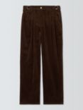 Barbour Tomorrow's Archive Julianne Cotton Corduroy Trousers, Dark Chocolate