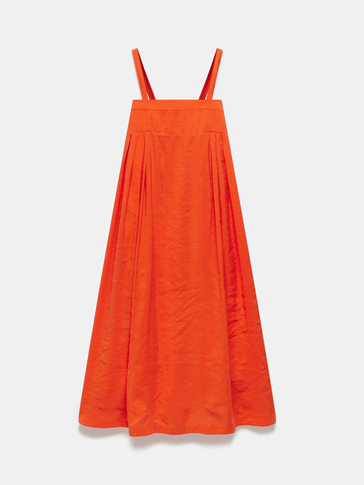 Mint Velvet Sun Midi Dress, Orange, XS