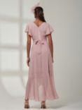Jolie Moi Vicky Chiffon Midi Dress, Pink