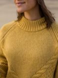 Passenger Cosy Cable Knit Jumper, Mustard Gold