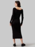 Calvin Klein Button Knit Dress, Black