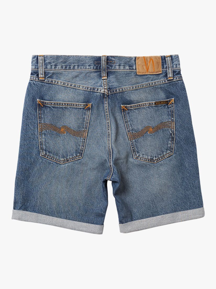 Nudie Jeans Josh Denim Shorts, Blue, 30R
