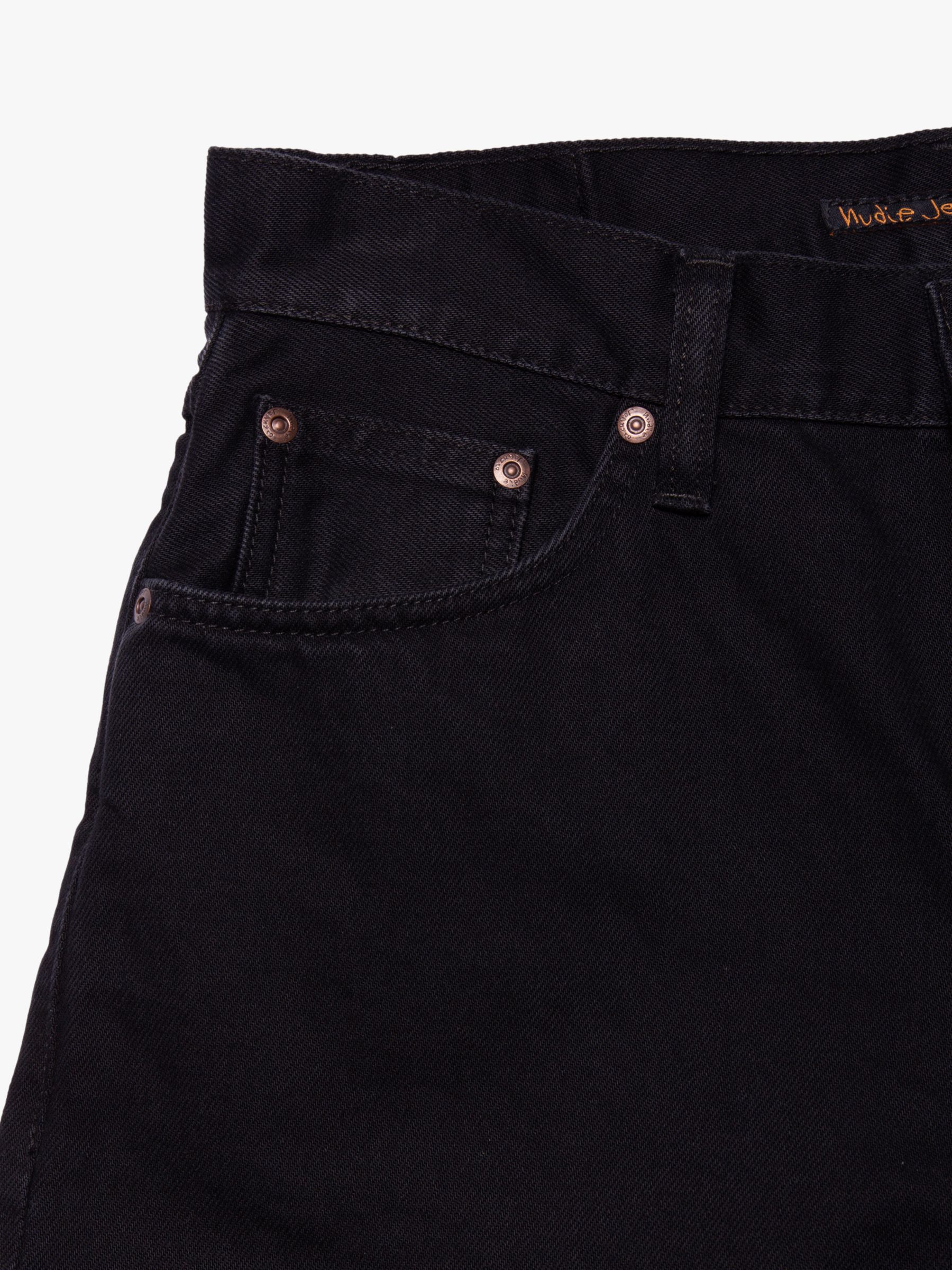 Nudie Jeans Seth Denim Shorts, Black, 30R