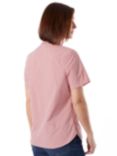 Rohan Eave Short Sleeve Fine Gingham Shirt, Cardinal Pink