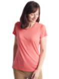 Rohan Merino Cool Shirt Sleeve T-Shirt, Coral Pink Marl