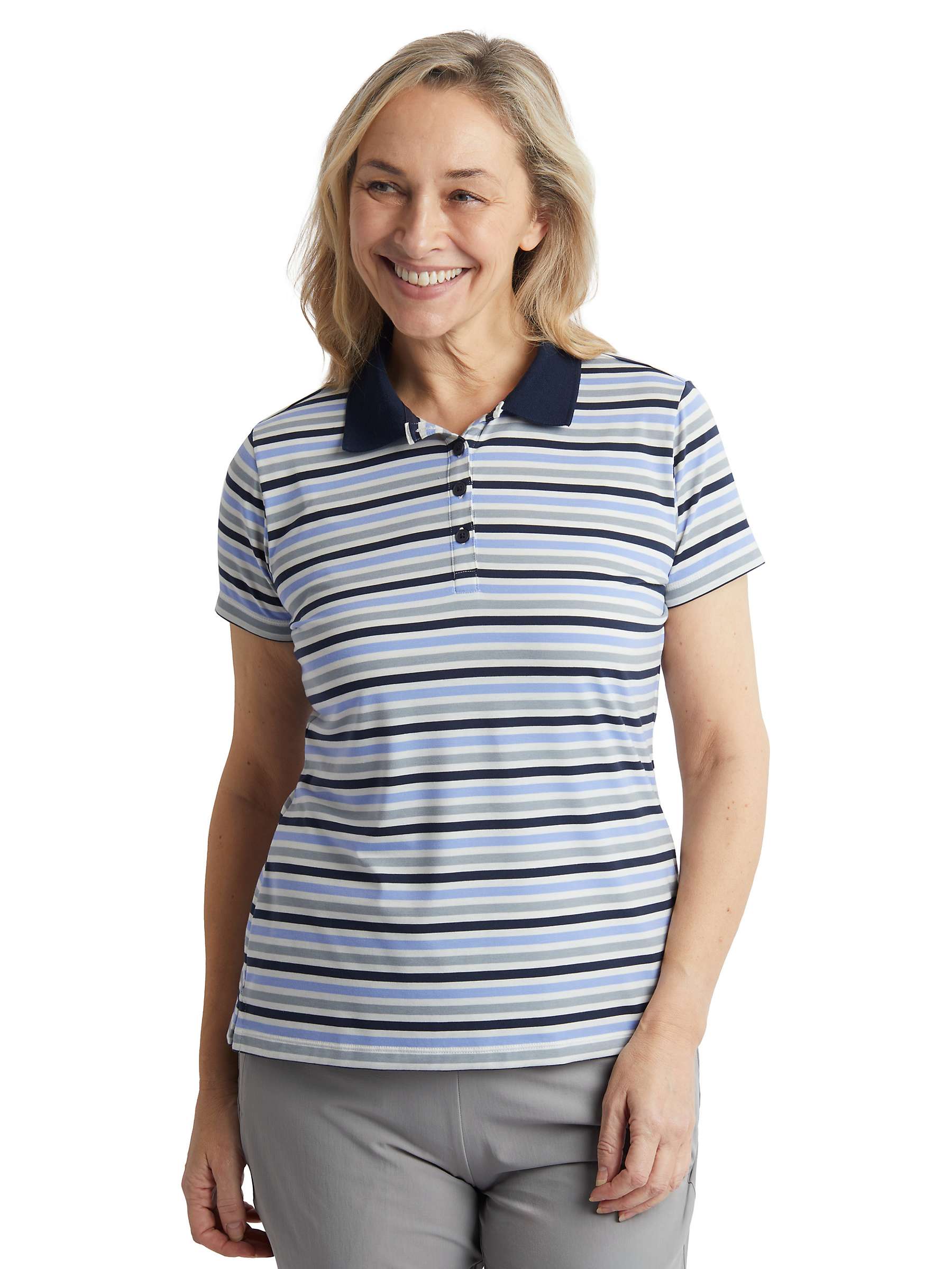 Buy Rohan Shoreline Striped Short Sleeve Polo Shirt Online at johnlewis.com