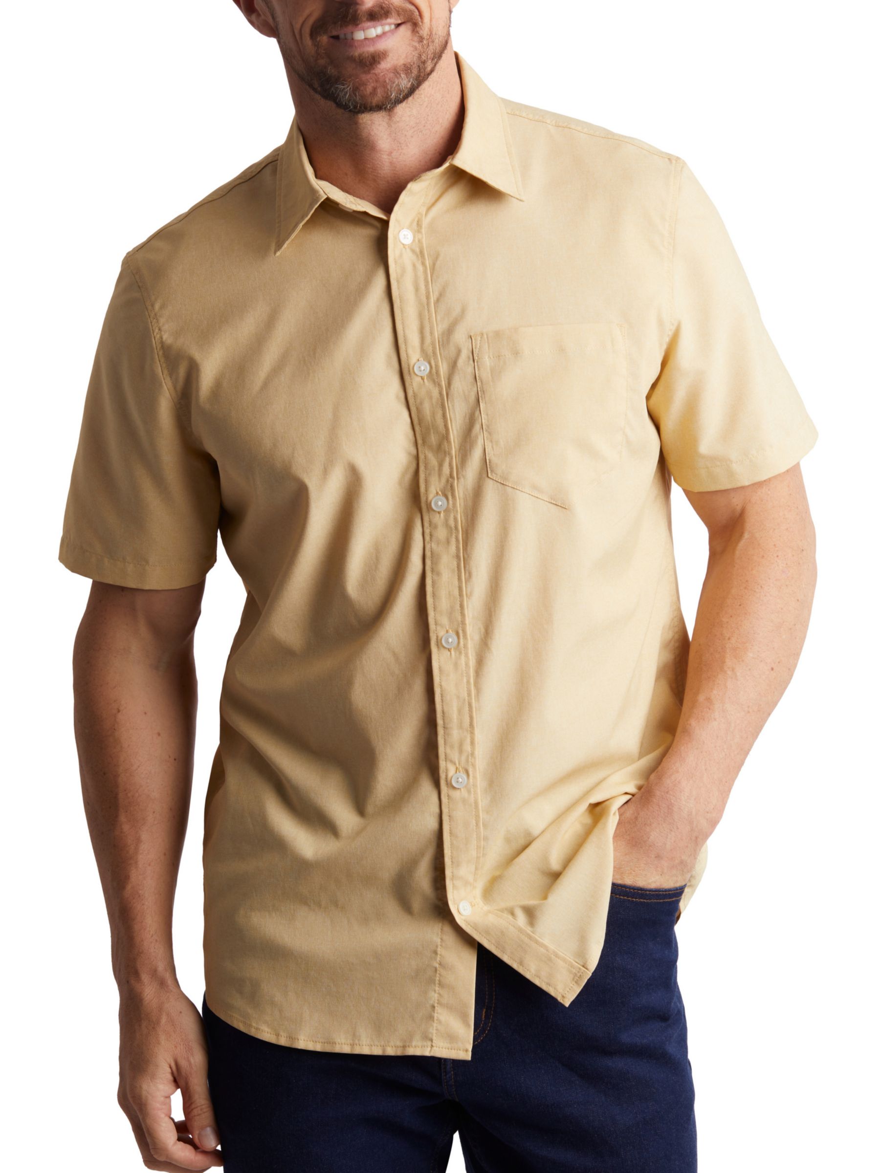 Buy Rohan Finchley Lightweight Short Sleeve Shirt, Iris Yellow Online at johnlewis.com