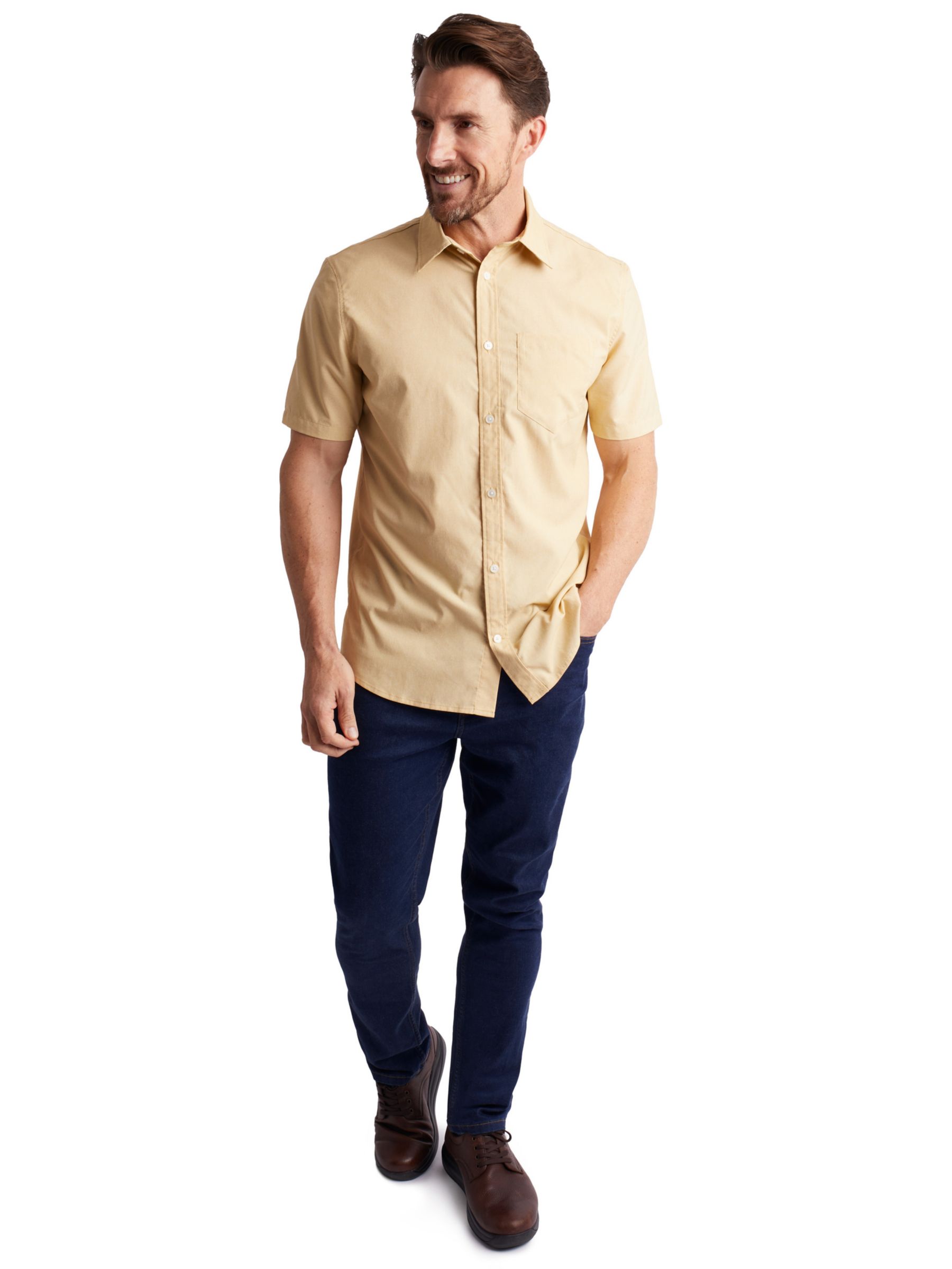 Rohan Finchley Lightweight Short Sleeve Shirt, Iris Yellow, S