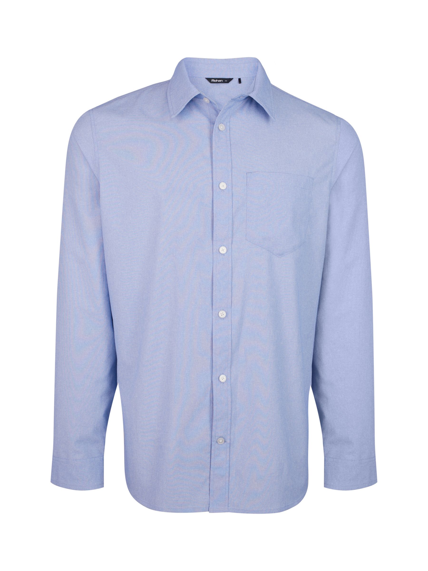 Rohan Finchley Lightweight Long Sleeve Shirt, Ridge Blue, S