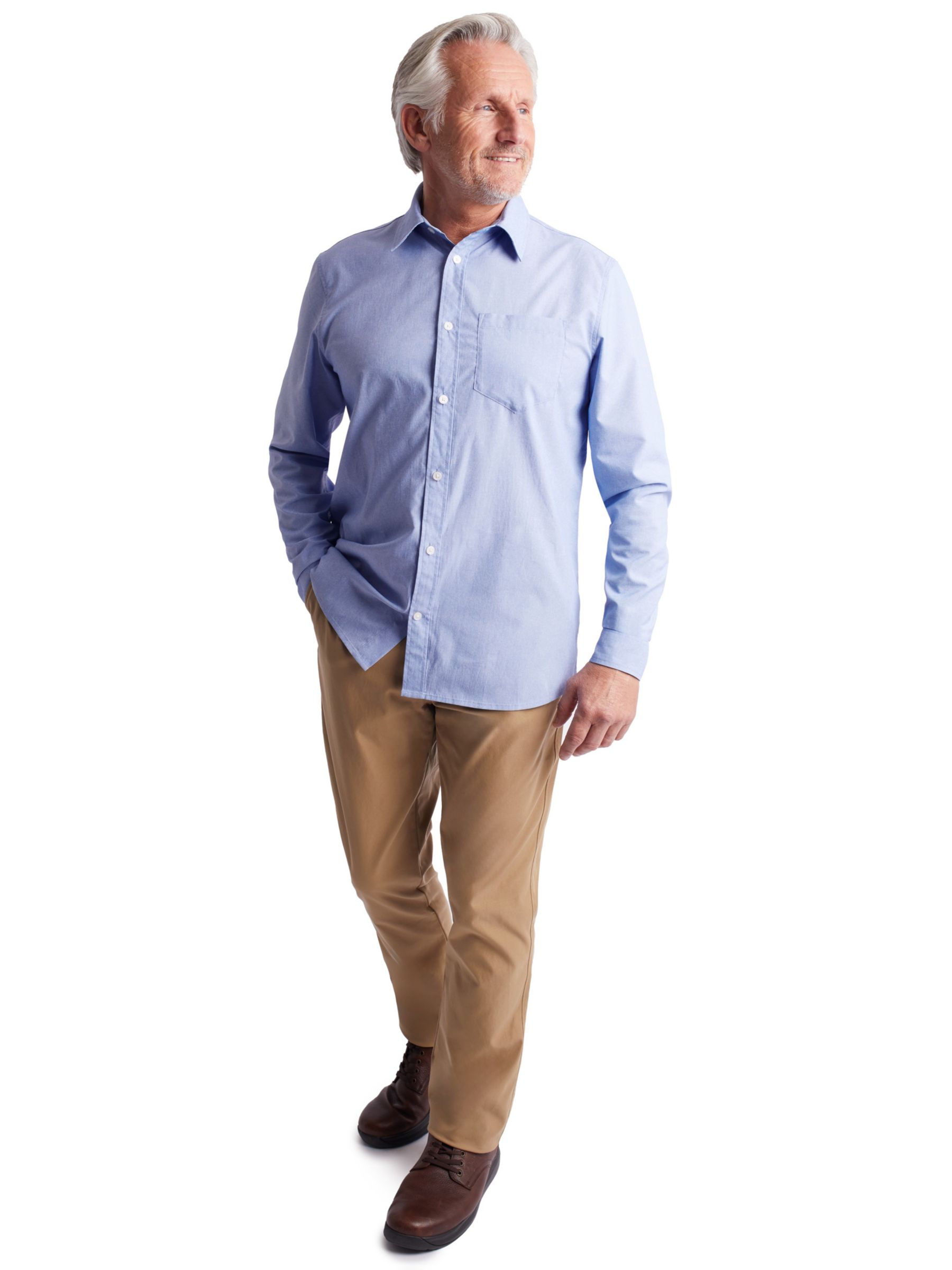 Buy Rohan Finchley Lightweight Long Sleeve Shirt, Ridge Blue Online at johnlewis.com