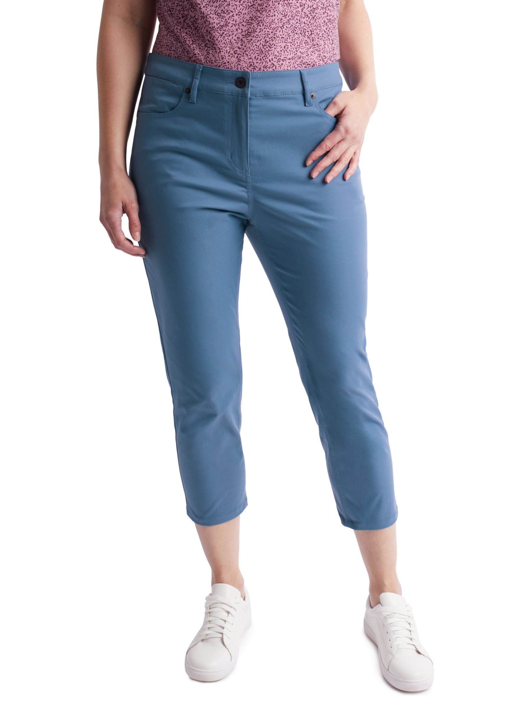 Rohan District Cropped Everyday Trousers, Heather Blue, 8R