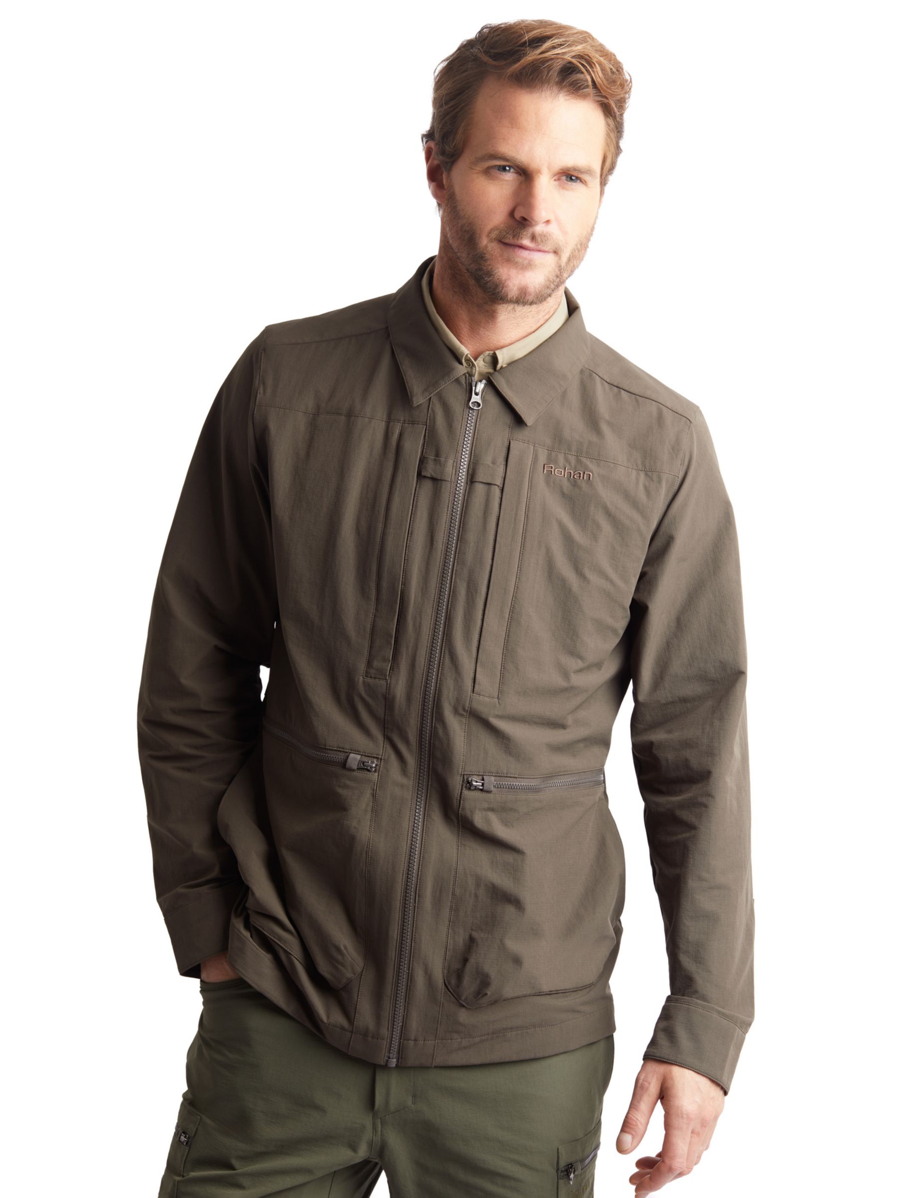 Rohan Frontier Anti-Insect Expedition Jacket, Dark Olive Brown, XS