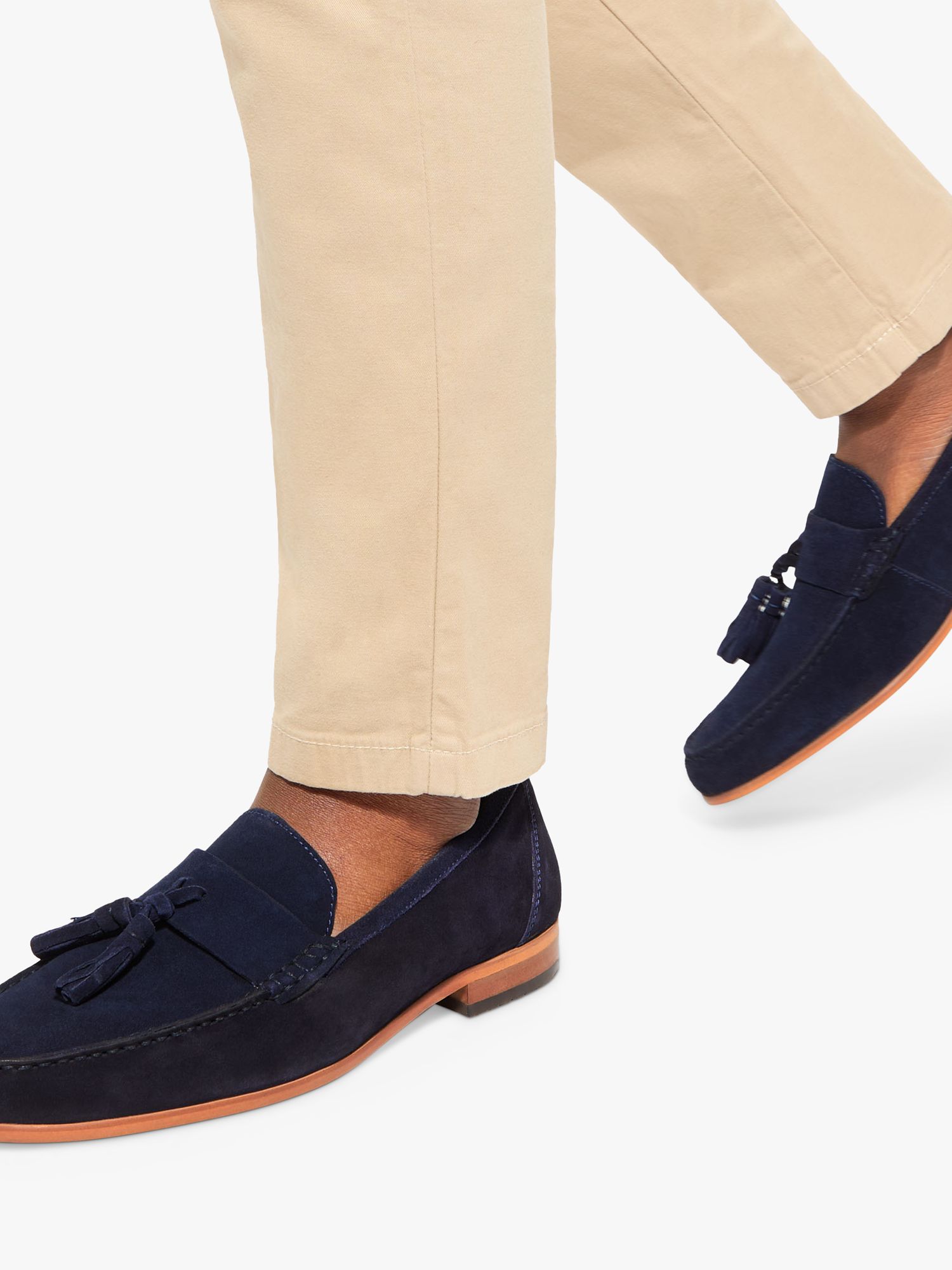 KG Kurt Geiger Reggie Suede Loafers, Blue Navy, 6