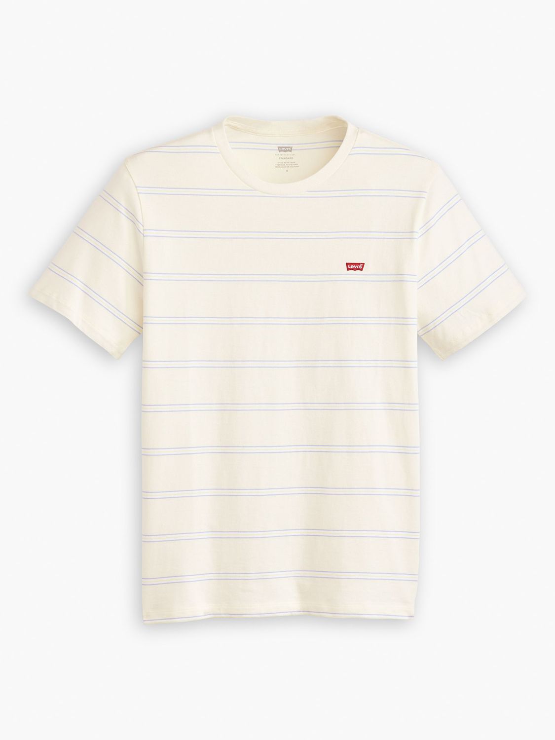 Levi's Original Housemark Seaside Stripe T-Shirt, Egret, S