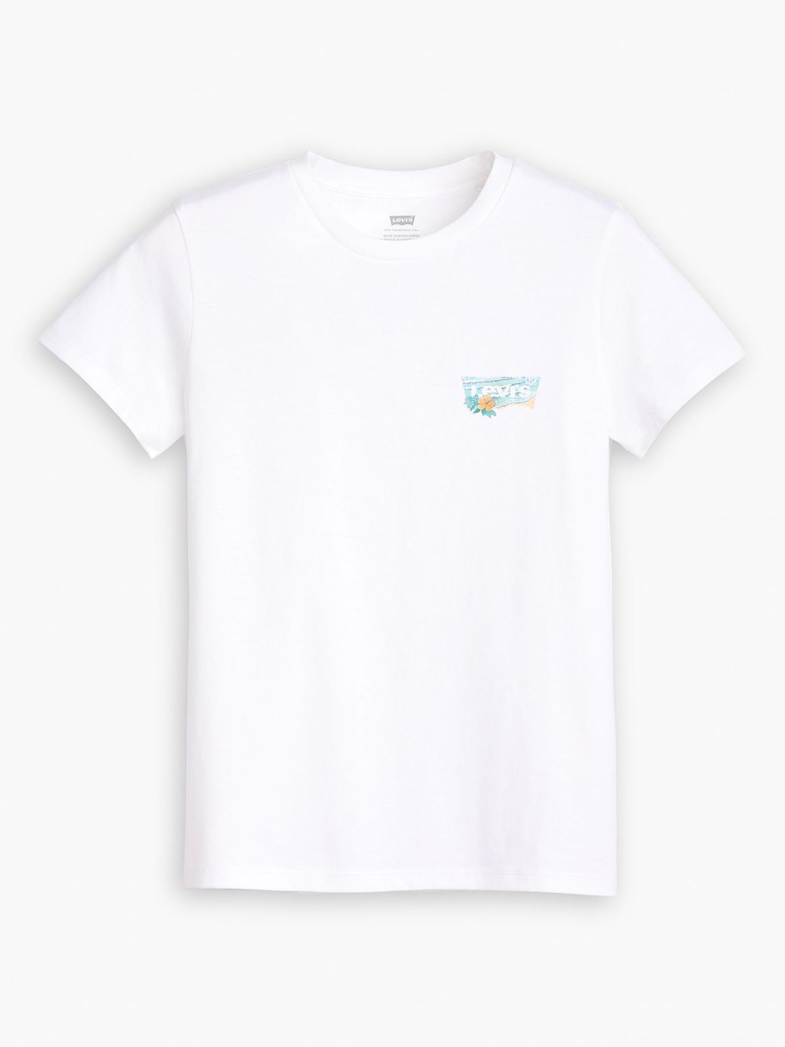 Levi's Perfect Wave Ashore Logo T-Shirt, White, XS