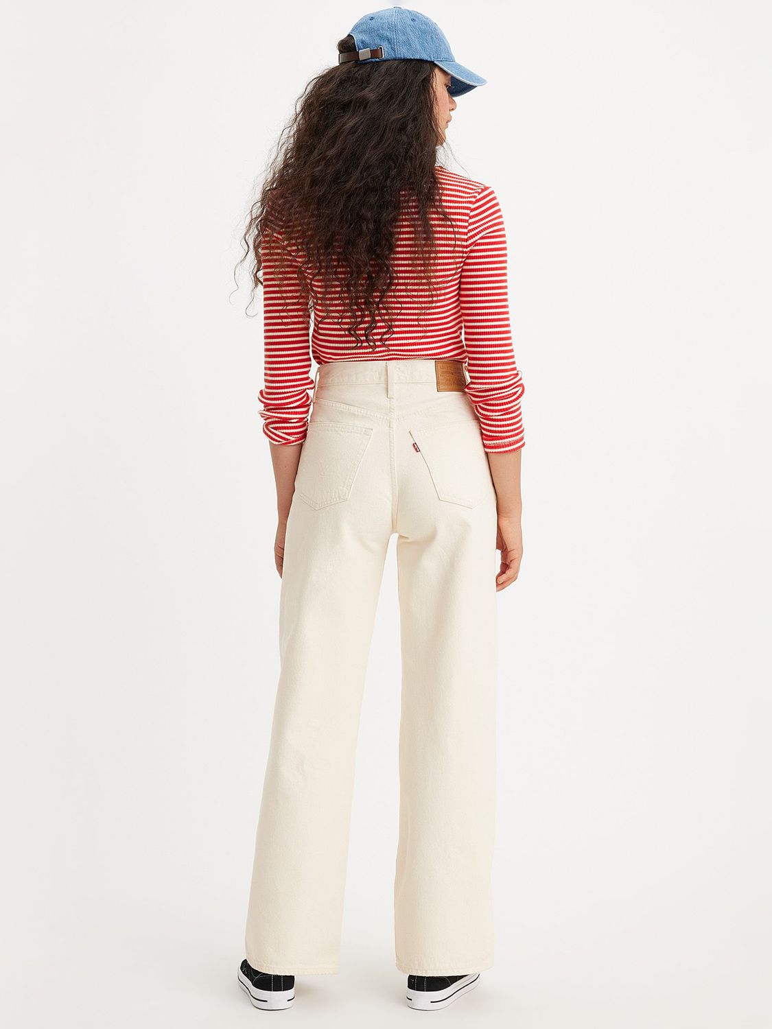 Buy Levi's Ribcage Wide Leg Jeans, Barely Freezing Online at johnlewis.com