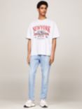 Tommy Hilfiger Oversized Explorer T-Shirt, Silver/Grey