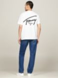 Tommy Jeans Short-sleeve Signature Logo T-Shirt, White