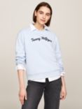 Tommy Hilfiger Script Logo Jumper, Breezy Blue