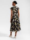 Hobbs Erica Floral Dress, Black/Multi