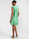 Hobbs Janey Mini Dress, Green/Cream