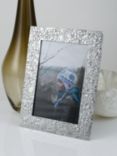 Lancaster and Gibbings Goodleigh Floral Photo Frame, Pewter