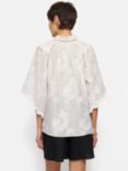 Jigsaw Textured Jacquard Top, White