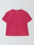 Theory Aline Short Sleeve Top, Deep Rose