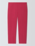 Theory Treeca Slim Fit Tailored Trousers, Deep Rose