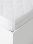 John Lewis ANYDAY Toddler Easycare Waterproof Mattress Protector, White, Cot