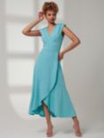 Jolie Moi Preslie Wrap Midi Dress, Turquoise